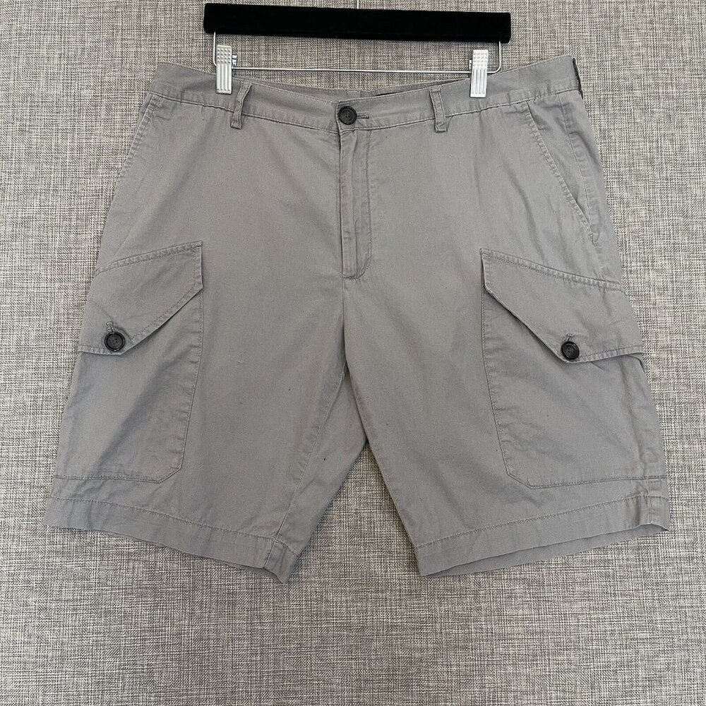 Michael Kors Shorts Mens 36 Gray Flat Front Cargo Utility Pockets Casual